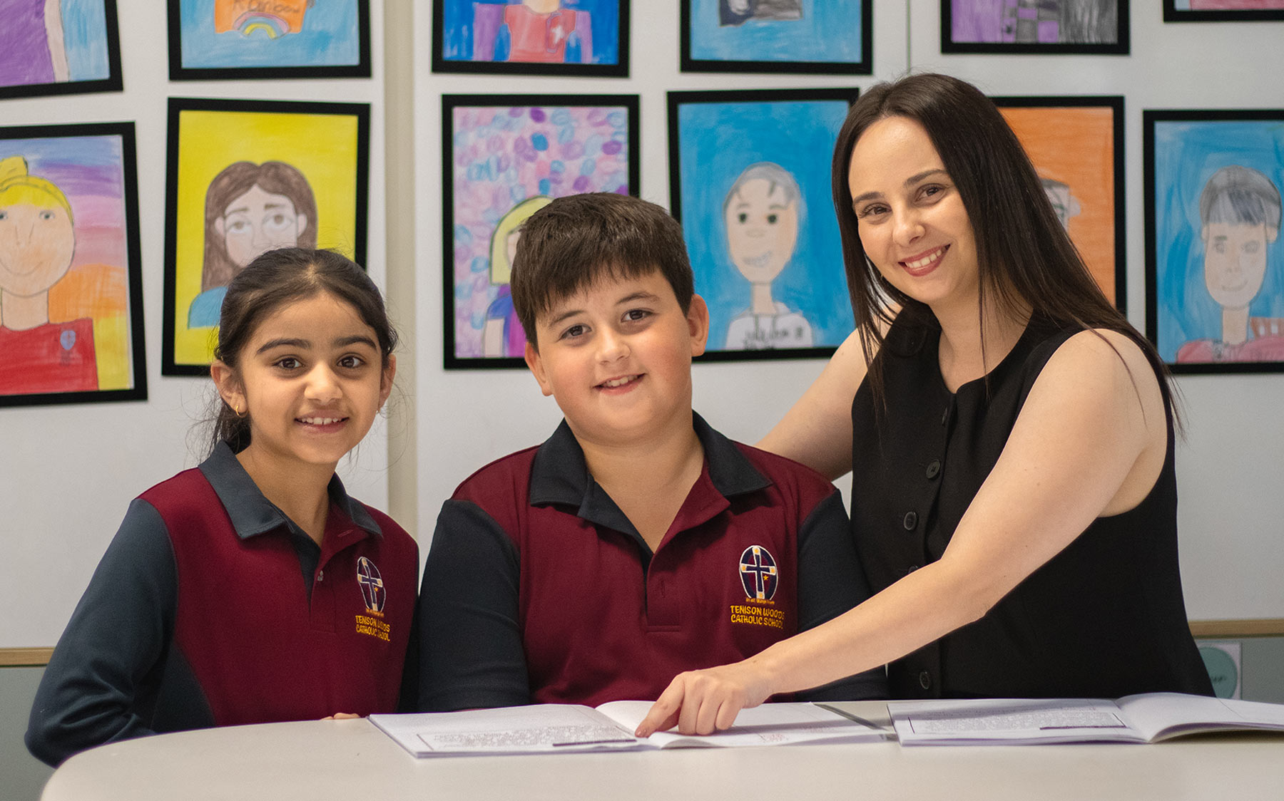 Teacher with Students